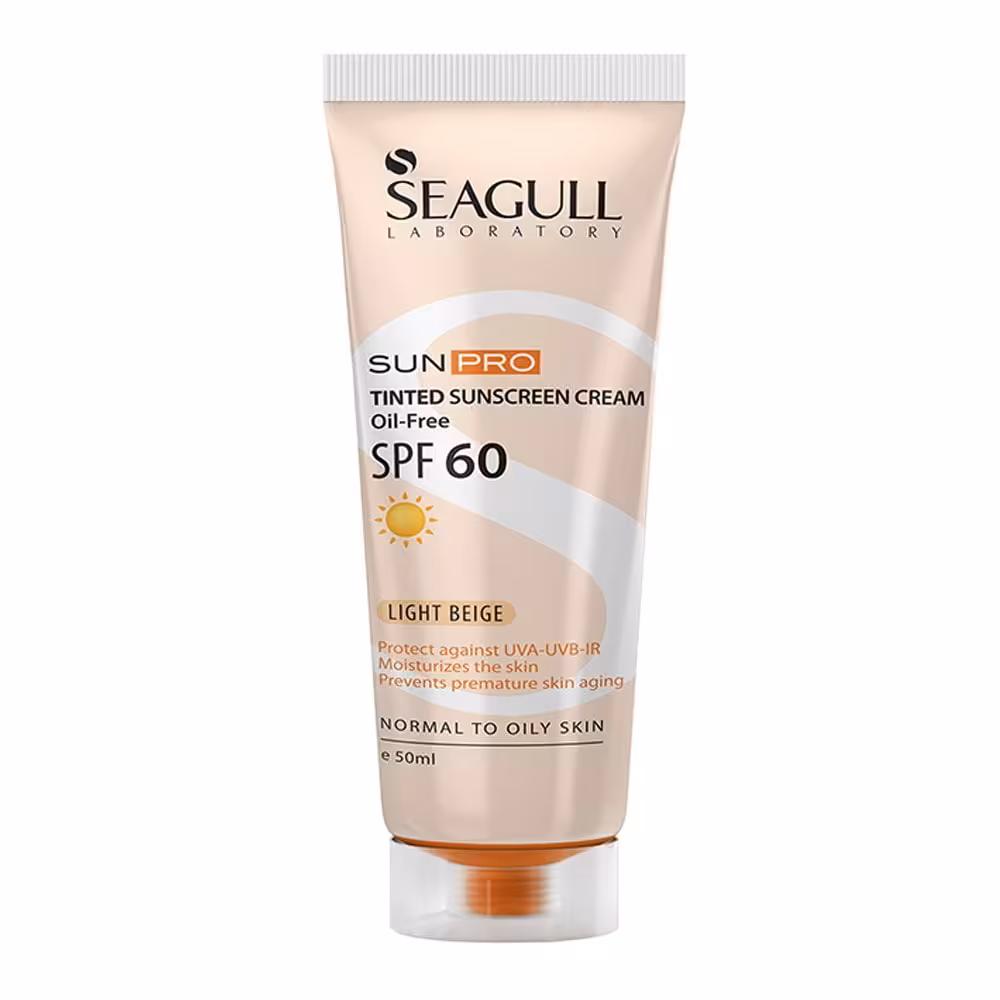 ضد آفتاب رنگی فاقد چربی SPF60 سی گل