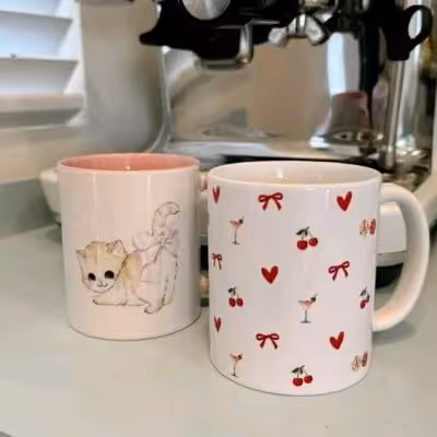 ماگ طرح گیلاس و پیشی