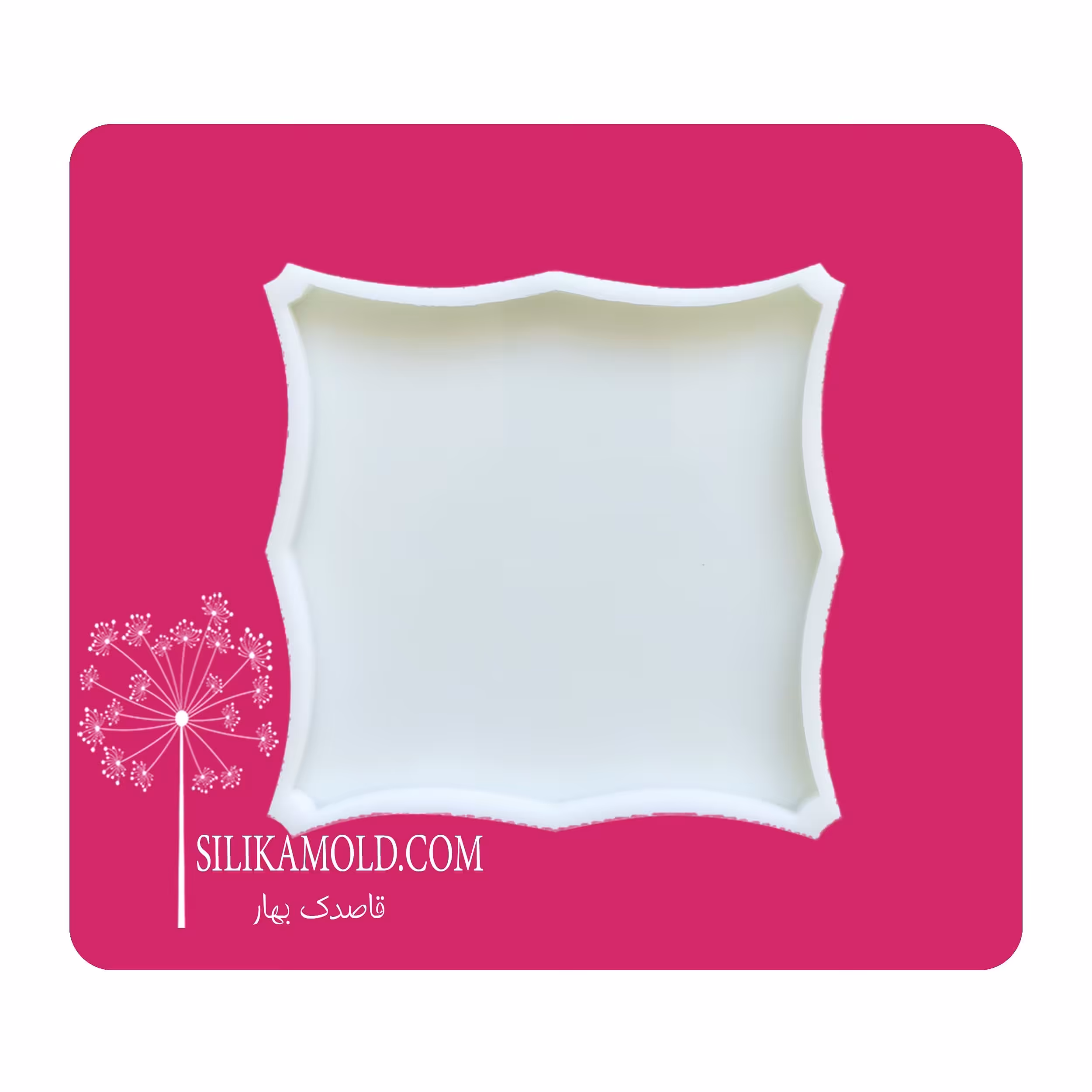 قالب سیلیکونی رزین زیر لیوانی طرح سنتی کد TD1