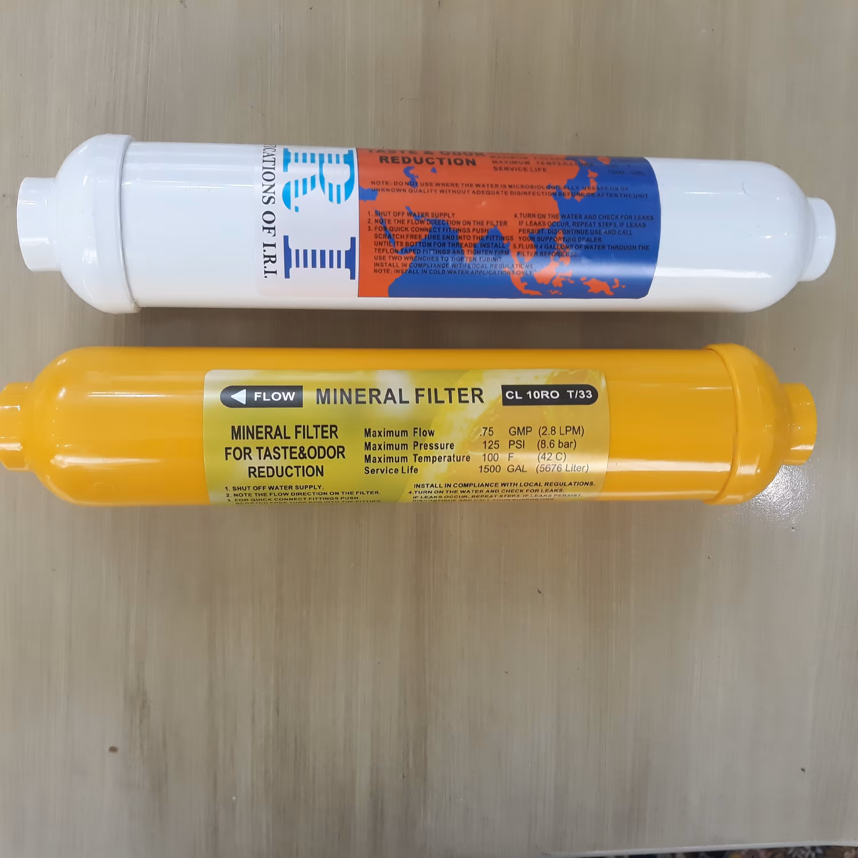 مینرال و پست کربن یا فیلتر آب شیرین کن مرحله 5،6