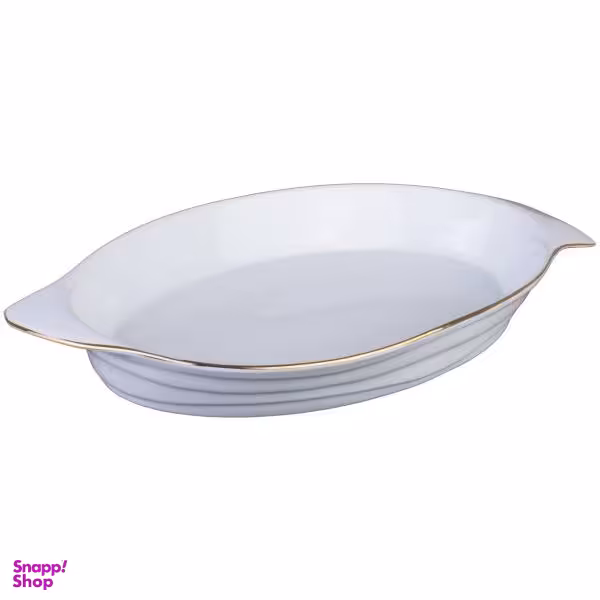 ظرف پذیرایی چینی لیمون (Limon) مدل C1 طرح خط طلایی