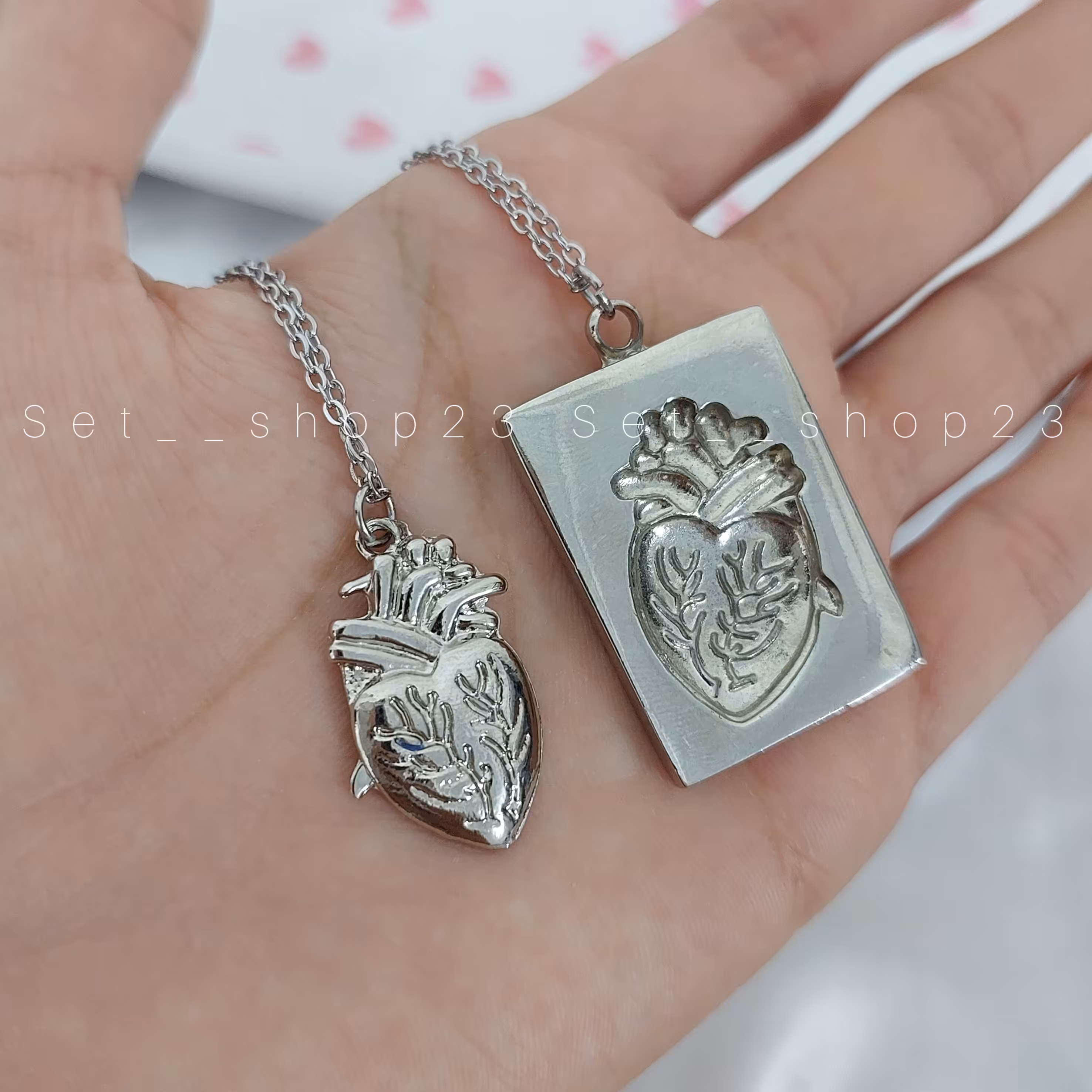 گردنبند ست قلب آناتومی 