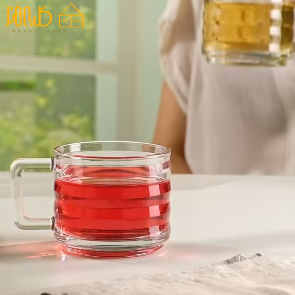 نیم لیوان دوتایی دسته دار 55833
