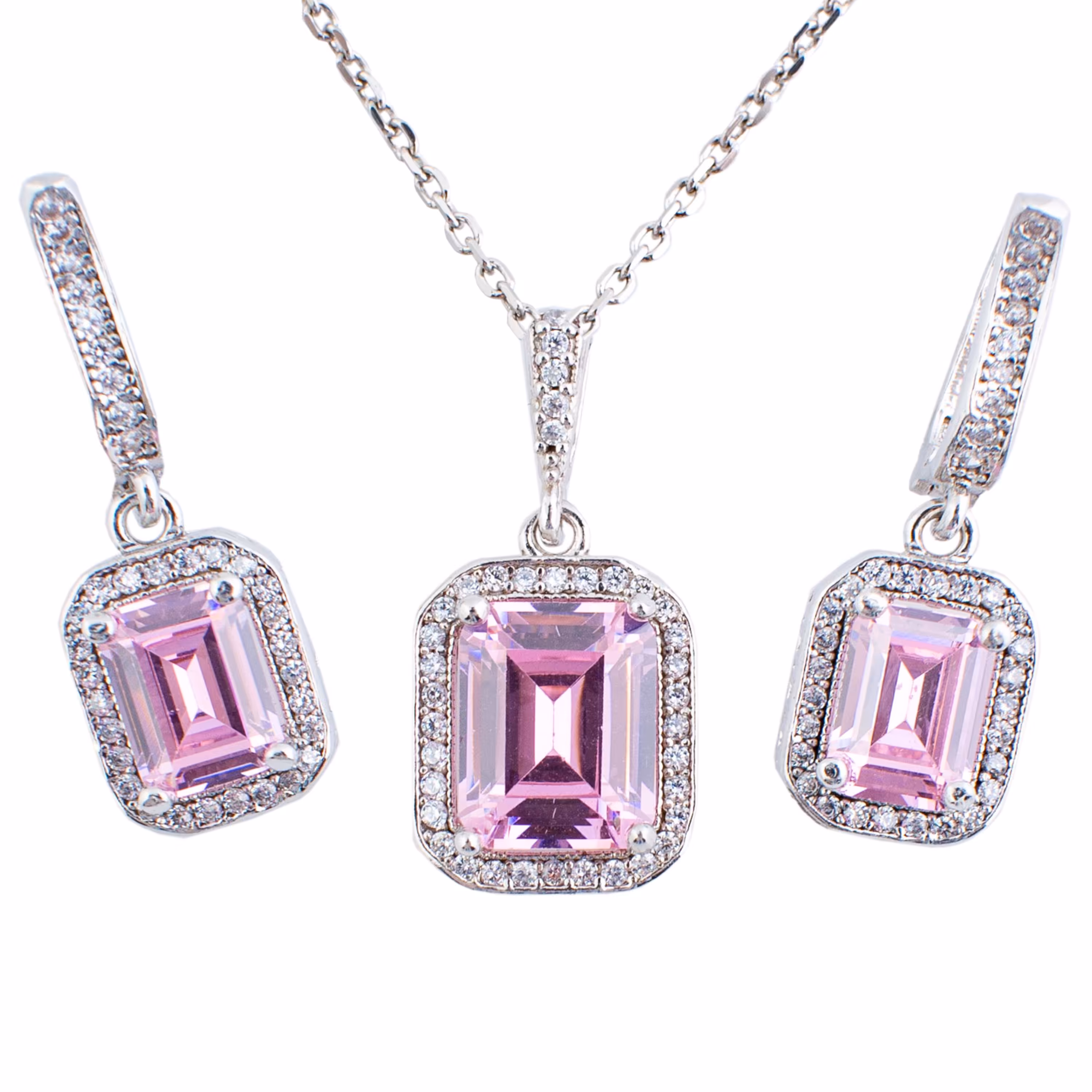 نیم ست نقره زنانه مدل AMT-N107