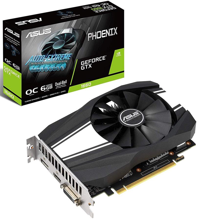 کارت گرافیک ایسوس مدل PH-GTX1660-O6G با حافظه 6 گیگابایت