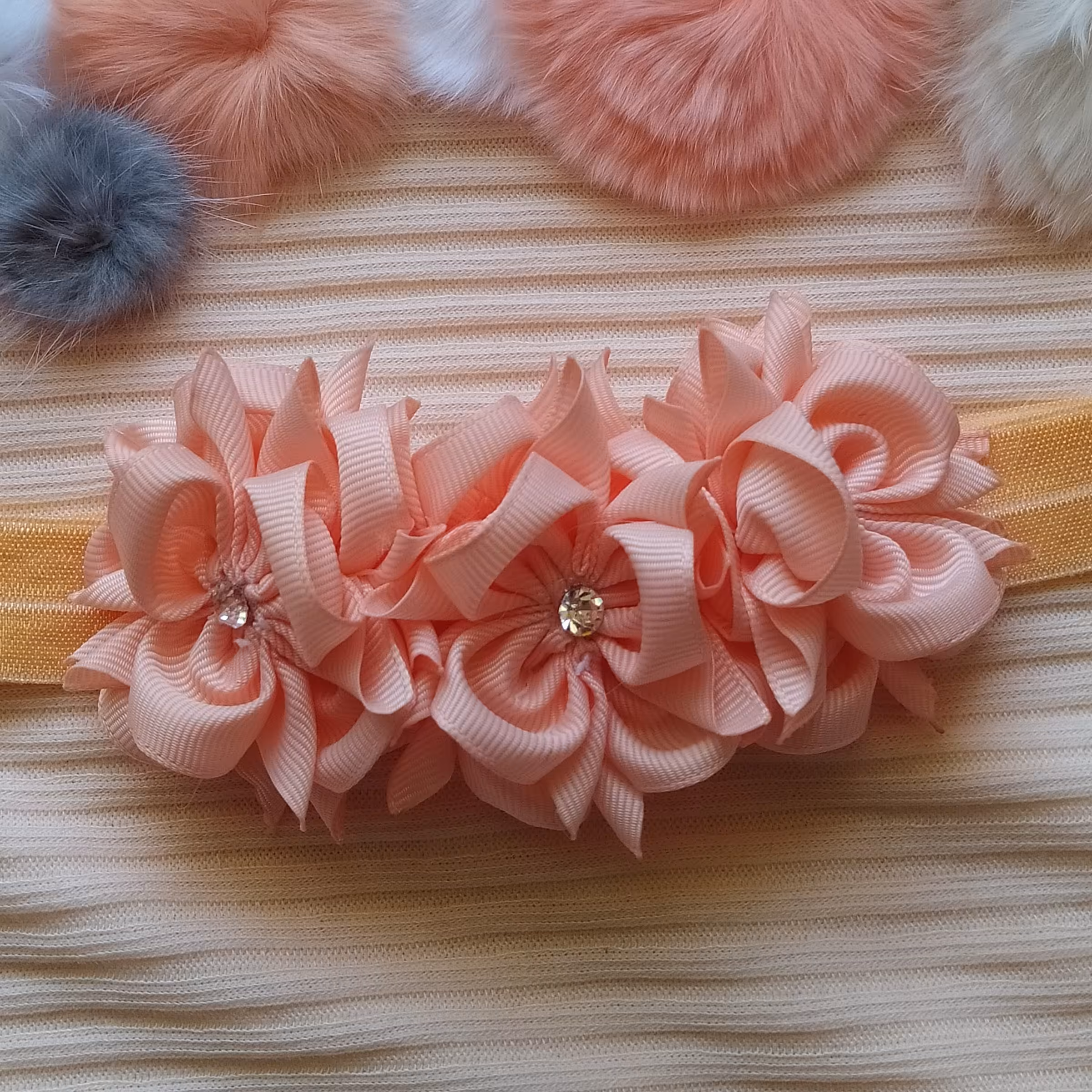 هدبند مجلسی سه گل..بسیار شیک و سبک