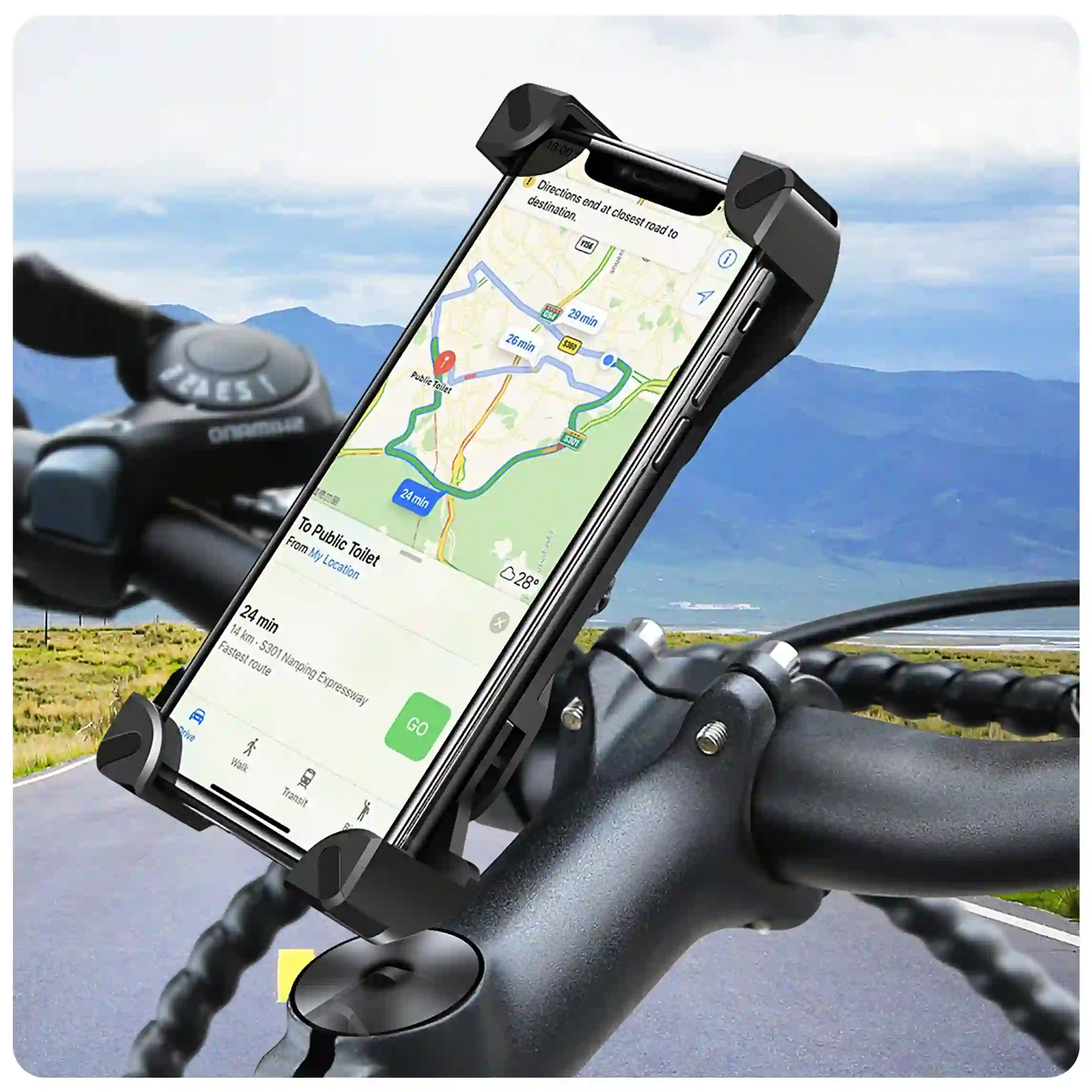 پایه نگهدارنده گوشی موبایل برای دوچرخه و موتور Universal Bike Holder - آرمان استور