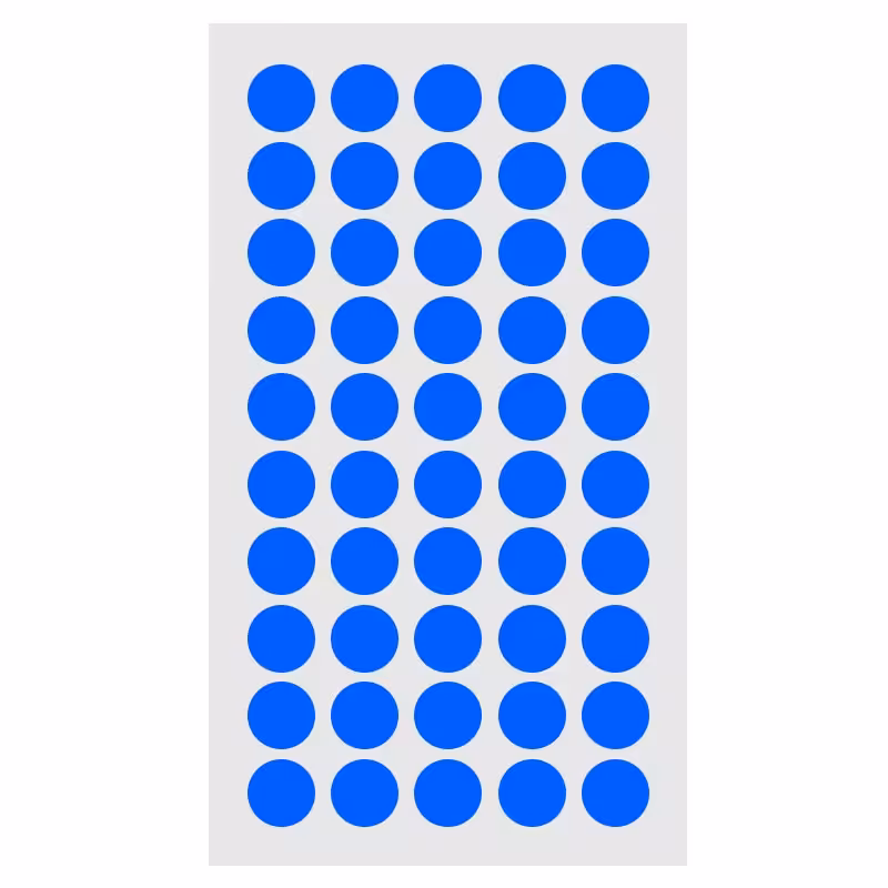 خرید برچسب دایره ای آبی قطر 1 سانتی متر بسته 100 برگی