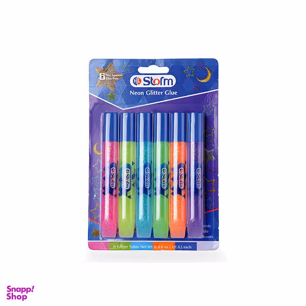 چسب اکلیلی استورم کد Neon-712 بسته 6 عددی