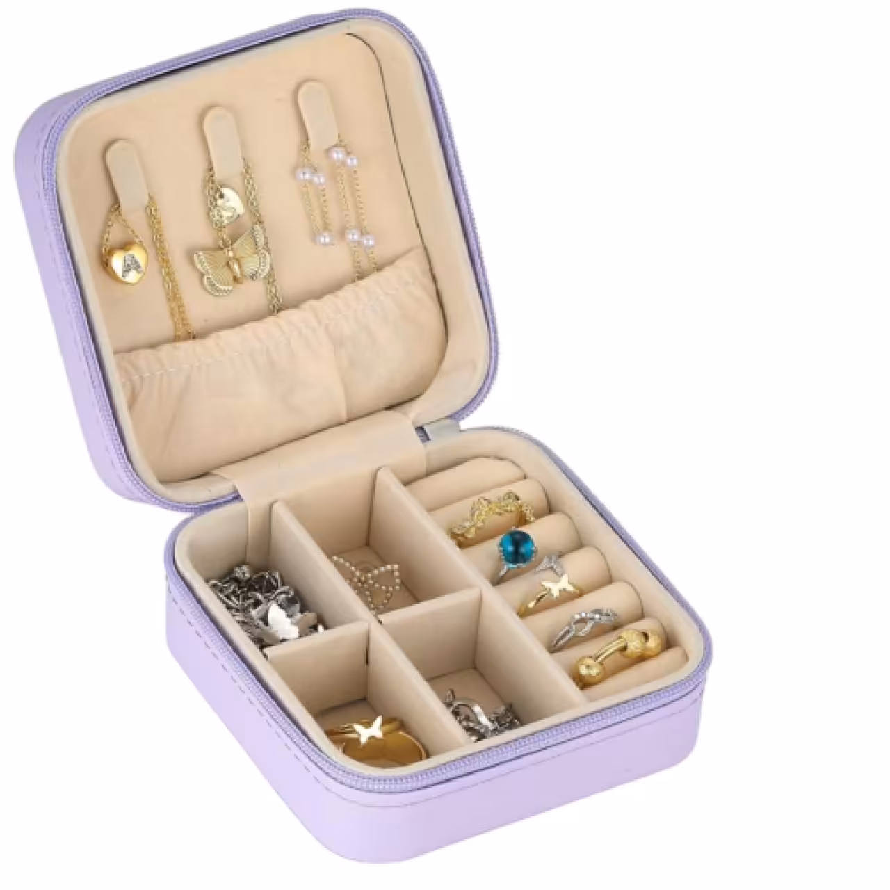 جعبه جواهرات زیپ دار مدل لوکس