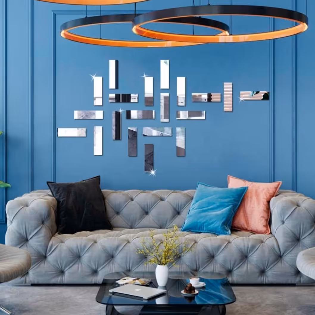 آینه دکوراتیو طرح آجر 