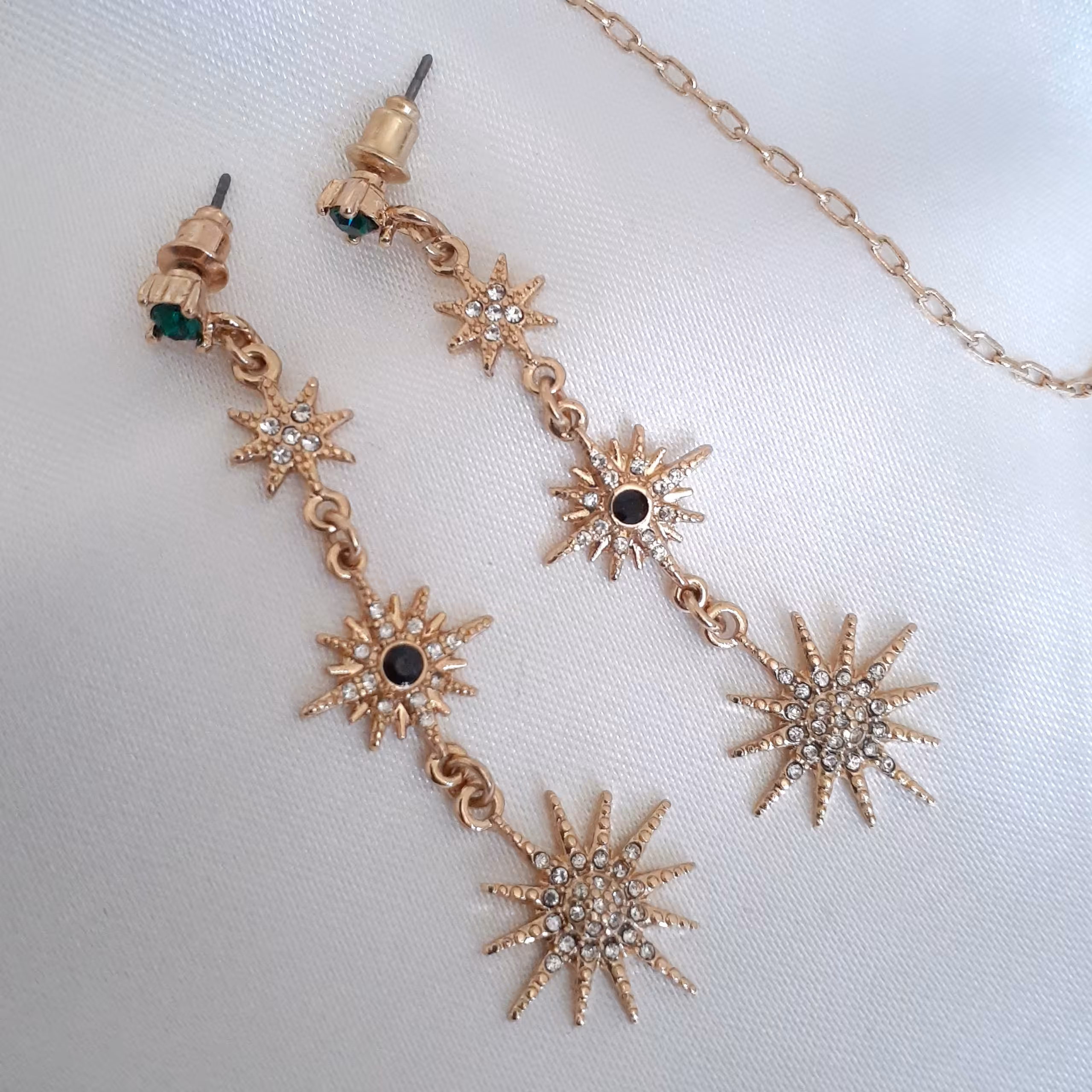 گوشواره آویز  طرح خورشید