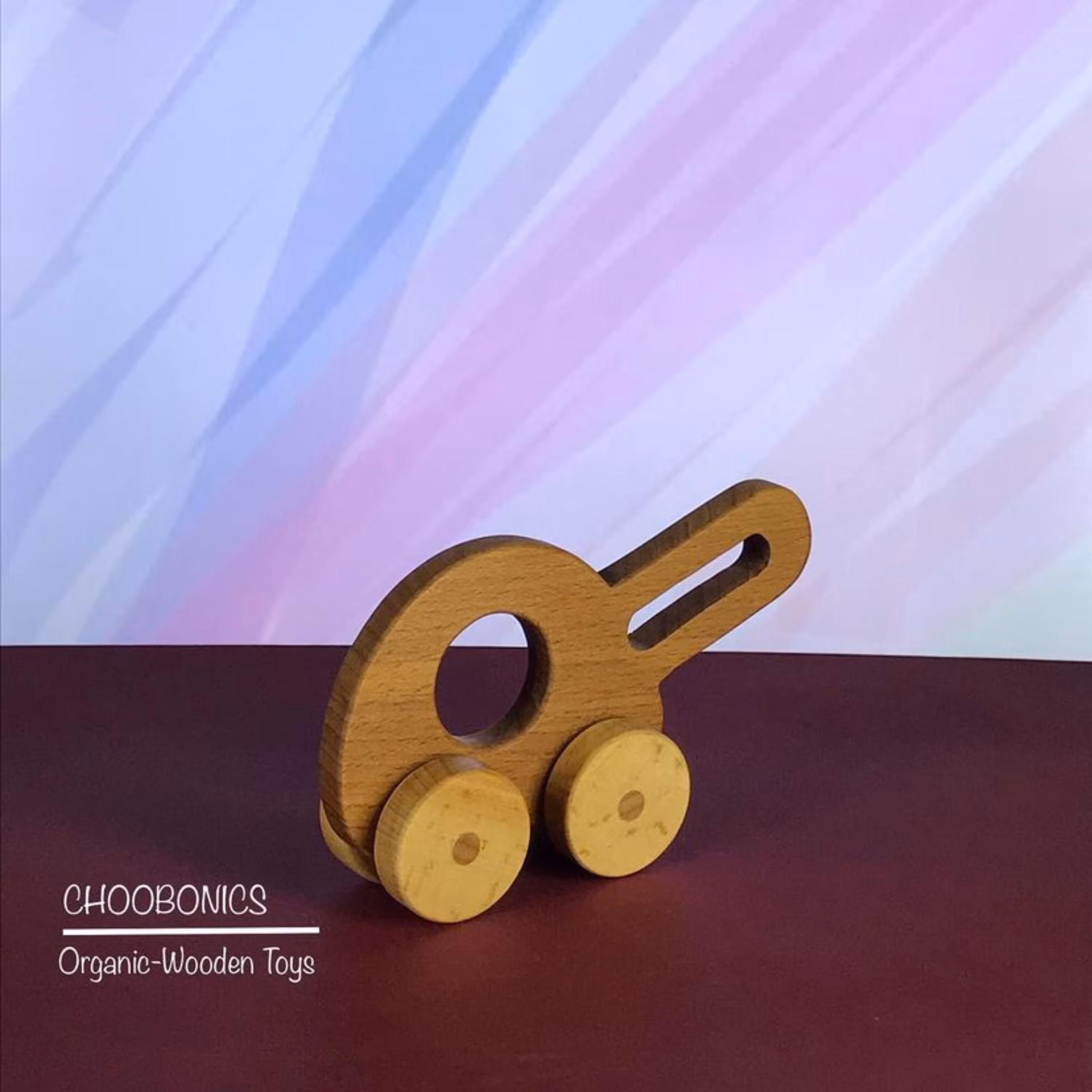 ماشین اسباب بازی چوبی-ارگانیک مدل نی نی هلکوپتر