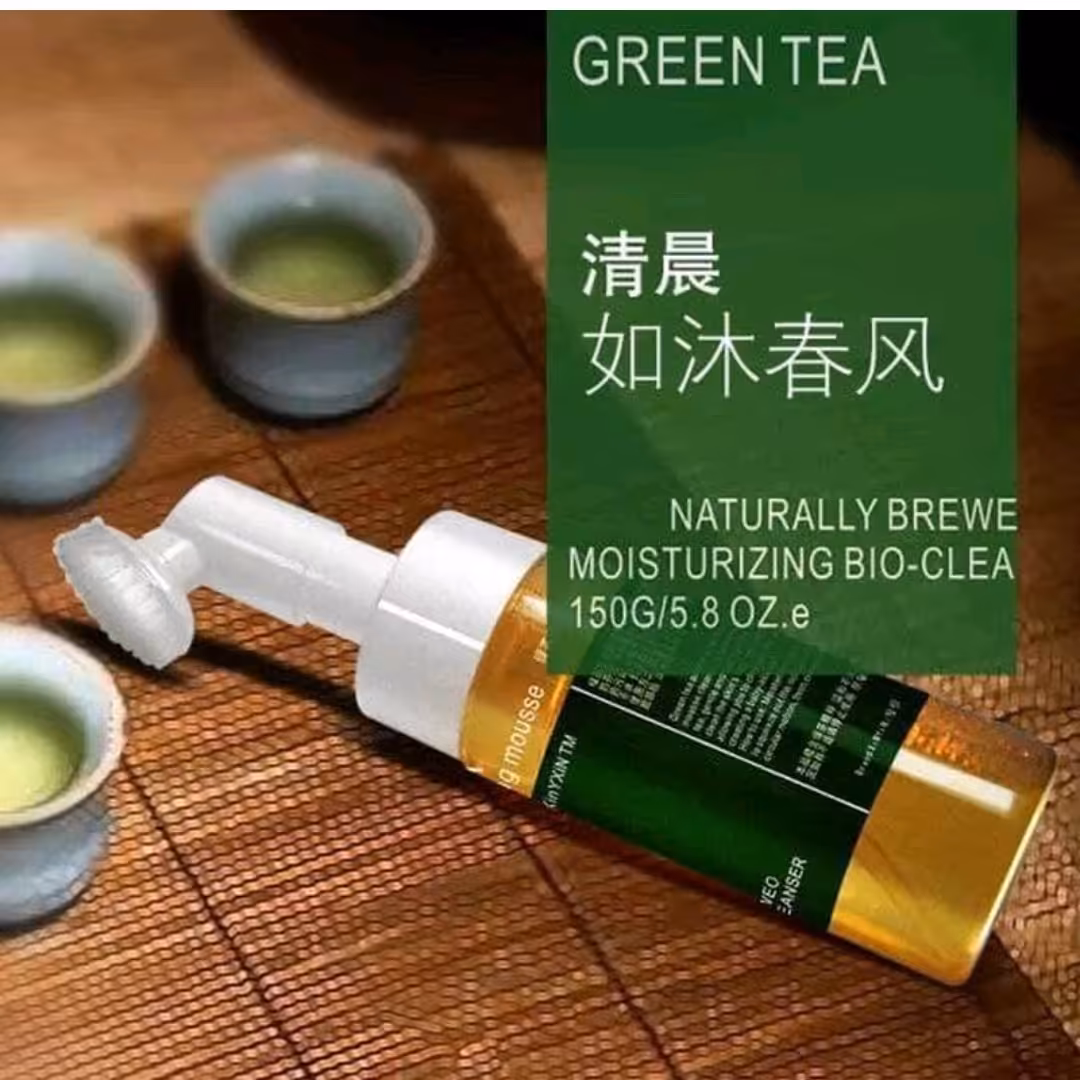 فوم شست و شو برس دار  لایحه چای سبز 150 میل