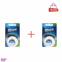 نخ دندان مینا (Mina) مدل Ultra thin با اسانس نعناع طول 50 متر مجموعه 2 عددی