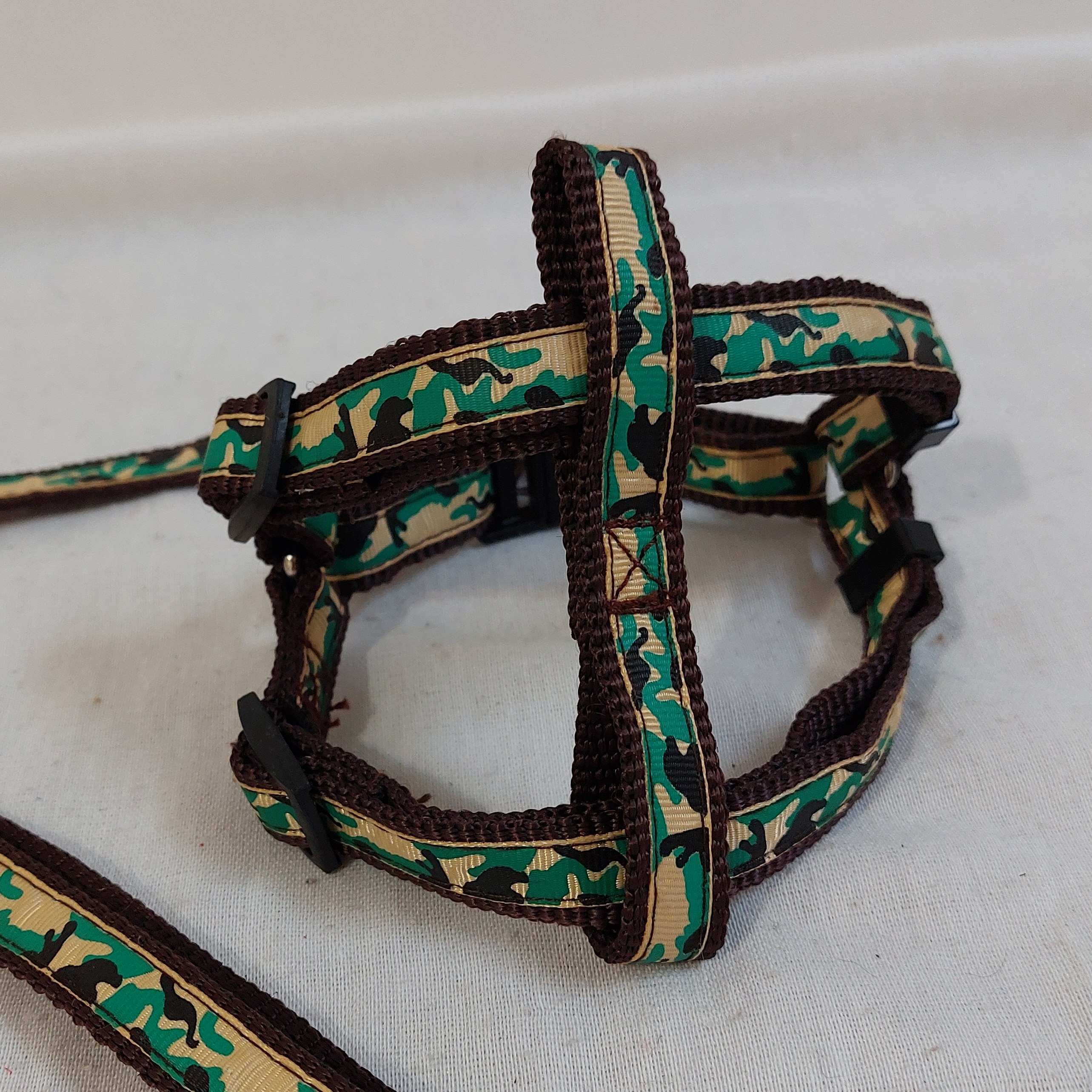 ست بندو قلاده کتفی کمری حیوانات خانگی سگ گربه سایز کوچک اسمال s طرح چریکی ارتشی1