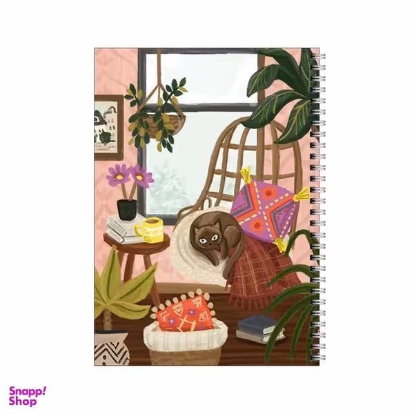 دفتر مشق 80 برگ بامبیلیپ طرح گربه خوشبخت کد 6043607