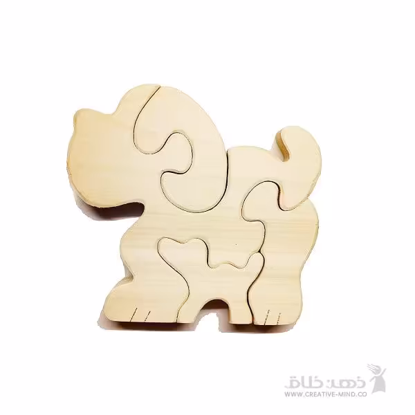 پازل سگ چوبی