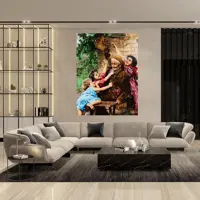 تابلوفرش دستبافت بازی کودکانه آنافرش (بدون قاب)