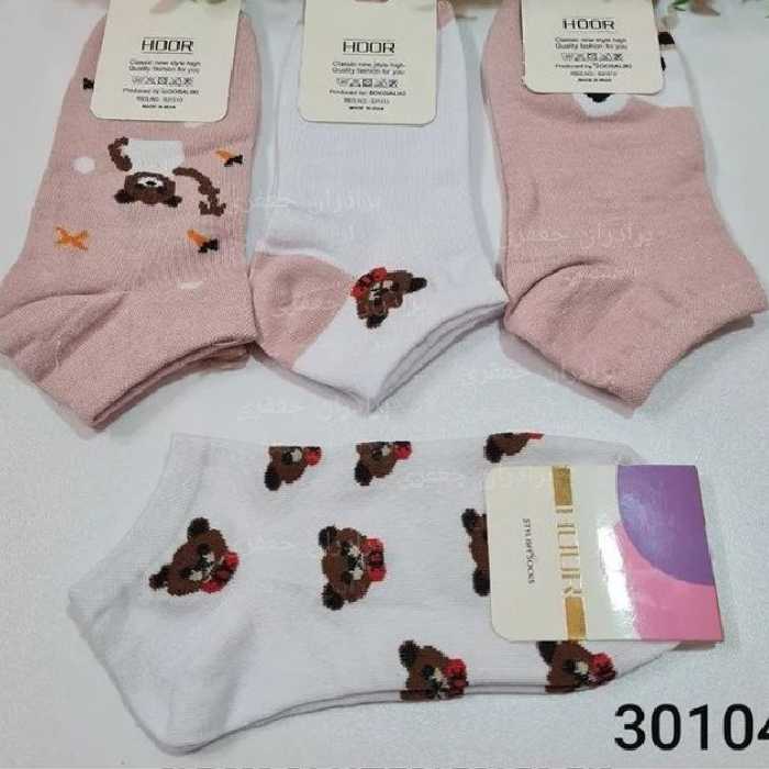 جوراب نخی مچی خرسی 