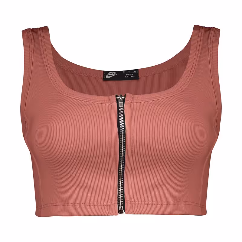 نیم تنه ورزشی زنانه زیپ دار نایک مدل mub-1011 عنابی