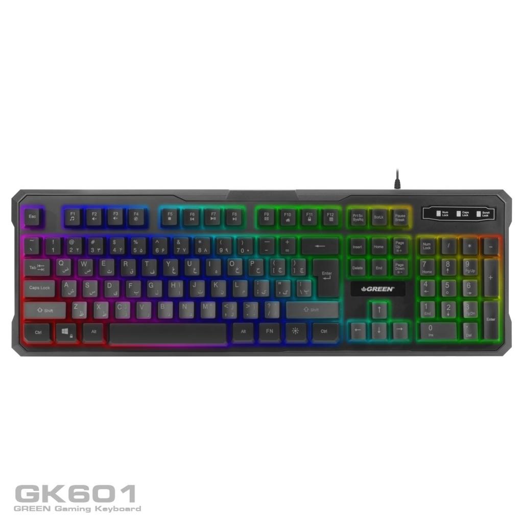 کیبورد GK601-RGB گرین