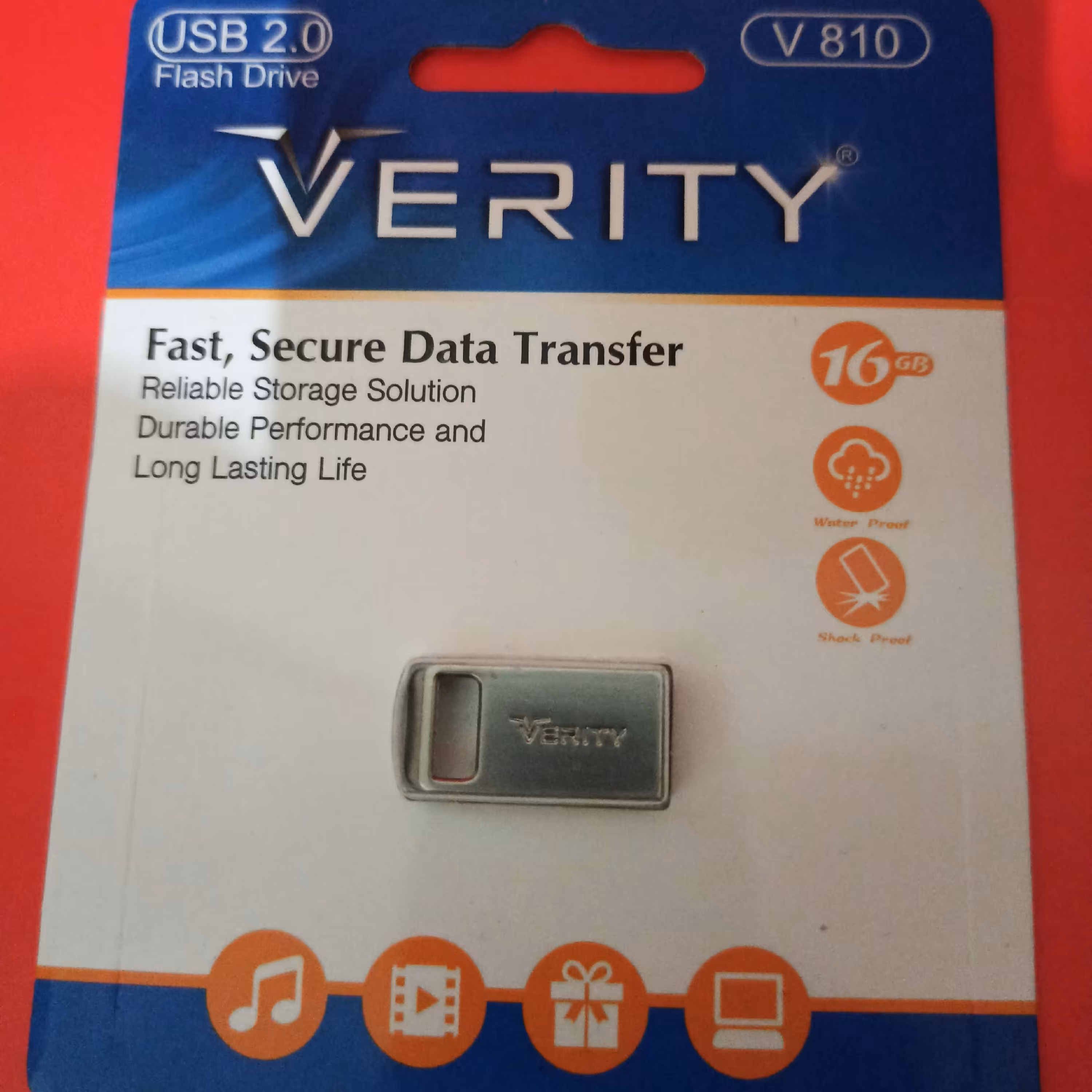 فلش usb حافظه 16 گیگ گارانتی مادام العمر  شرکت اسان سرویس مارک وریتی