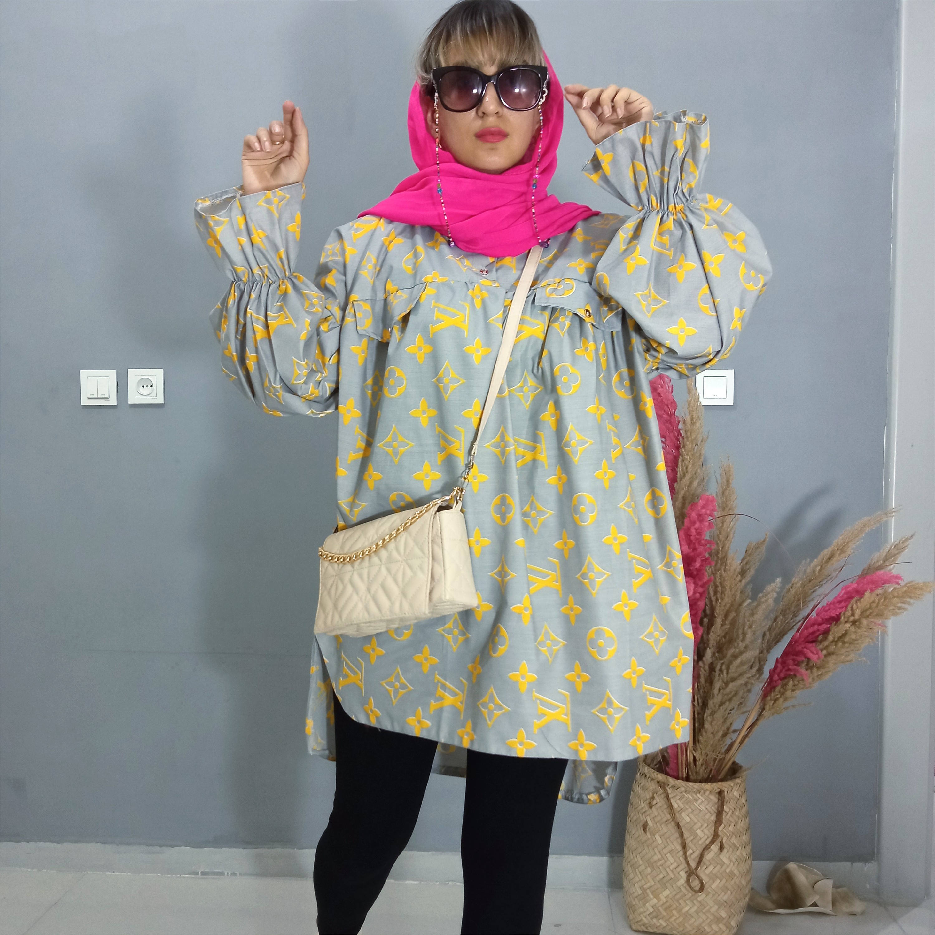 مانتو زنانه تابستانه خنک جنس پوپلین نخ