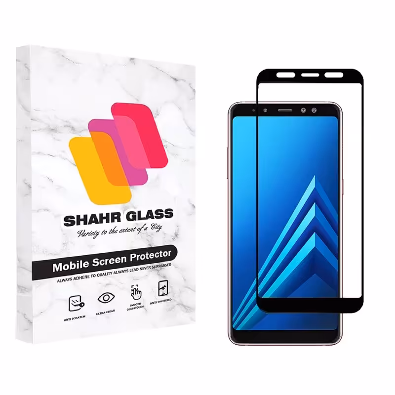 گلس a8 plus گلس A8 plus 2018 - A730 محافظ صفحه نمایش شیشه ای 5D گوشی سامسونگ A8 PLUS 2018 خشگیر فول چسب نانو A730