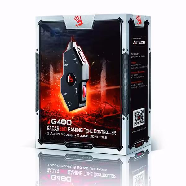 کنترلر گیمینگ صدا ای فورتک G480 BLOODY