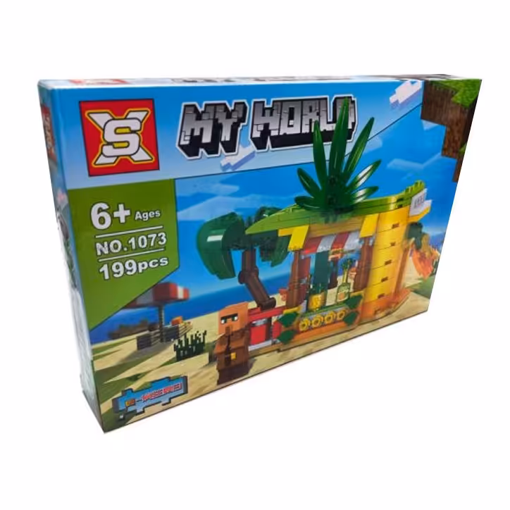 لگو ماینکرفت 199 قطعه طرح فروشگاه ویلیجر villager مدل SX 1073