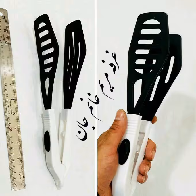 کفگیرانبری ،روغن گیر دومنظوره با دکمه تنظیم