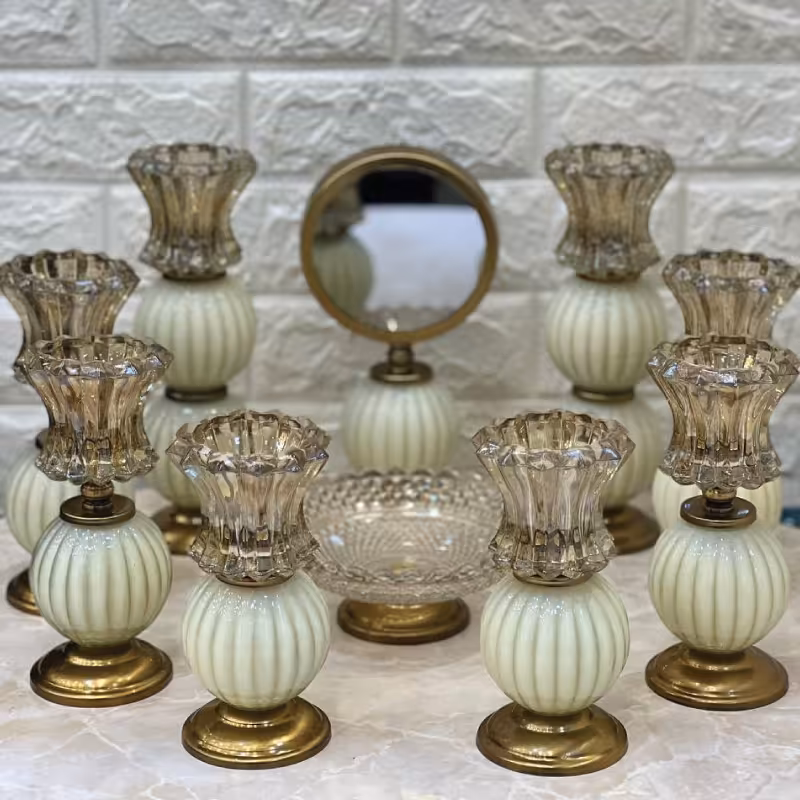 هفت سین 10 پارچه کرم و شادو کد 3558