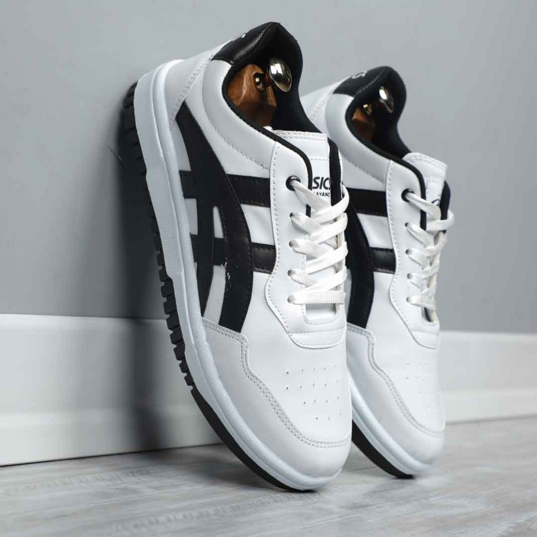 کتونی مردانه اسیکس توماس سفید مشکی باتیس بوتیک