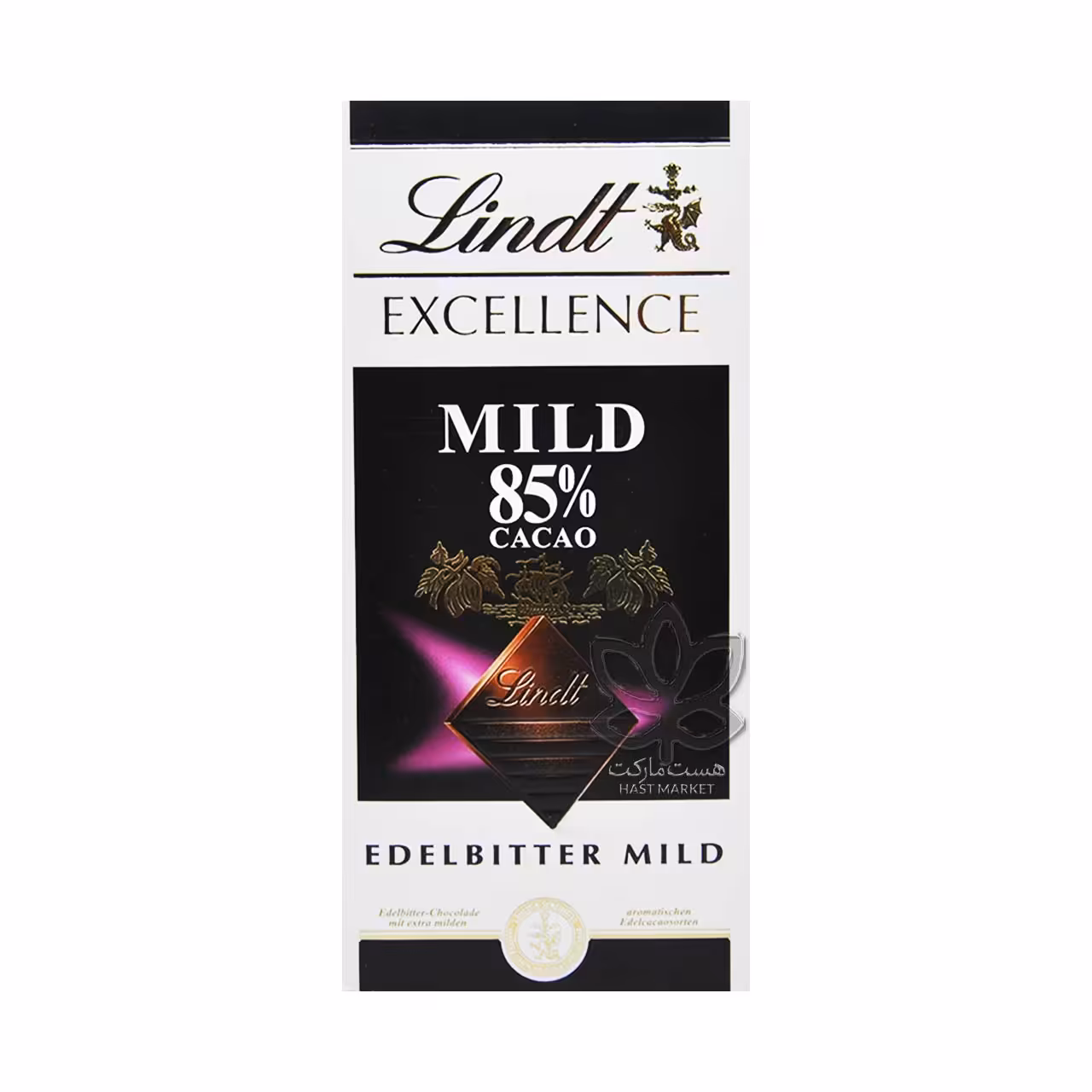 شکلات تلخ 85 درصد مایلد ( ملایم ) 100 گرم اکسلنس لینت - lindt