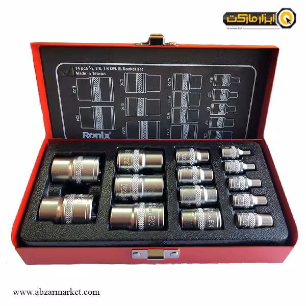 جعبه بکس رونیکس 14 پارچه ترکیبی E ستاره ای مدل RH-2695