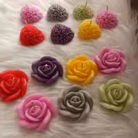 شمع گل رز بسیار زیبا