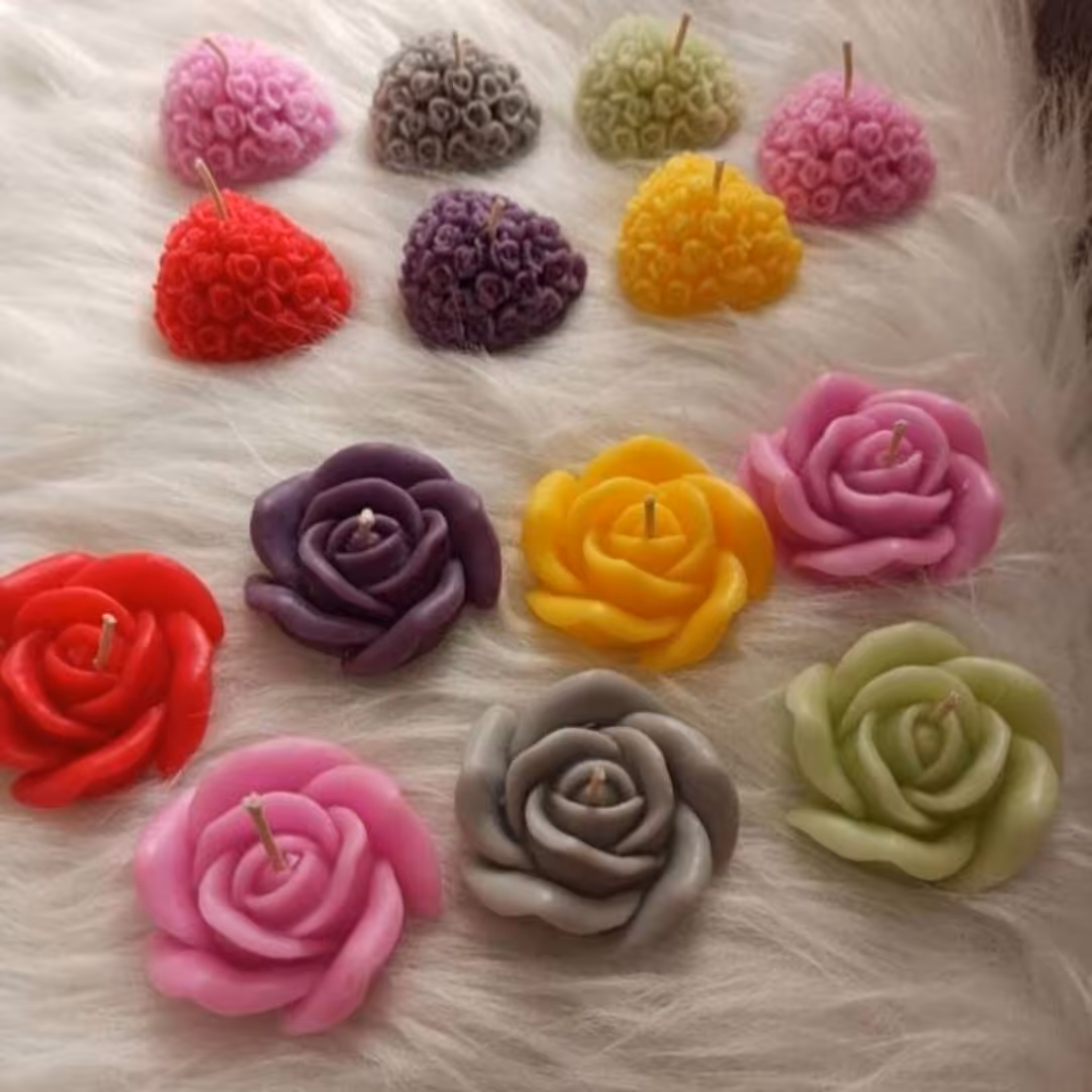 شمع گل رز بسیار زیبا