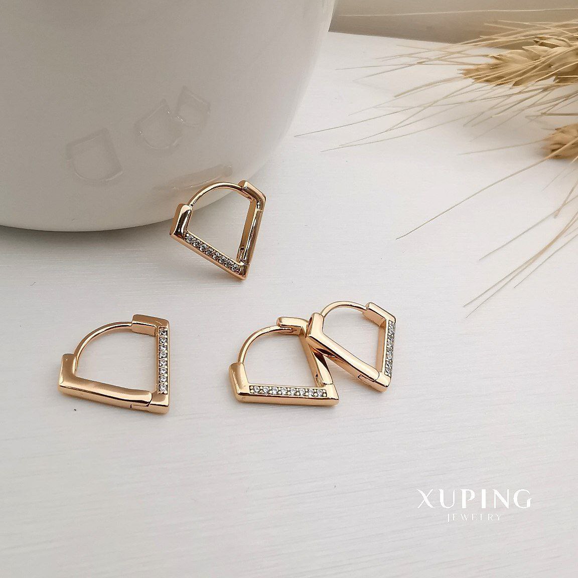 گوشواره زنانه ژوپینگ آبکاری طلا