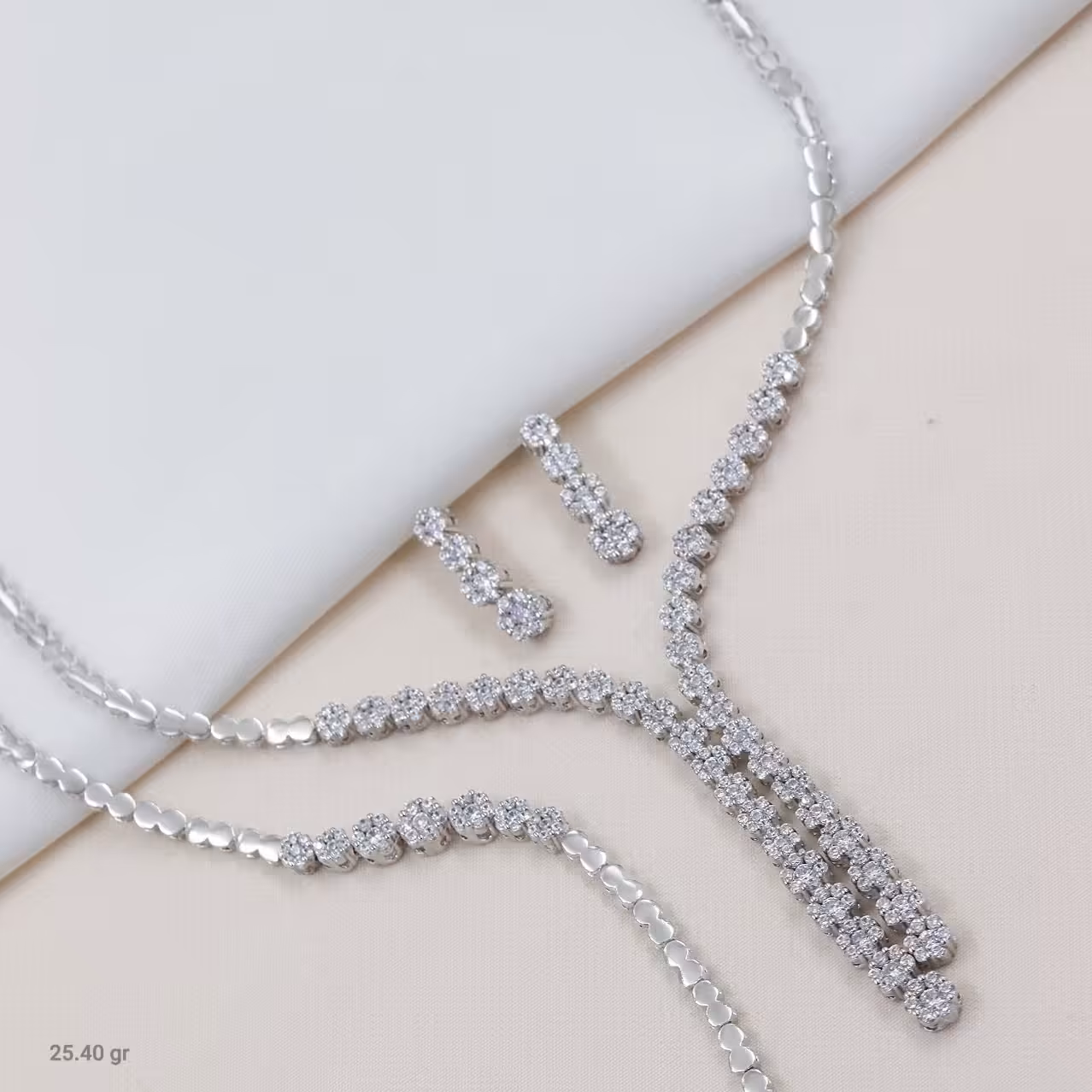 سروییس نقره جواهری فلاور