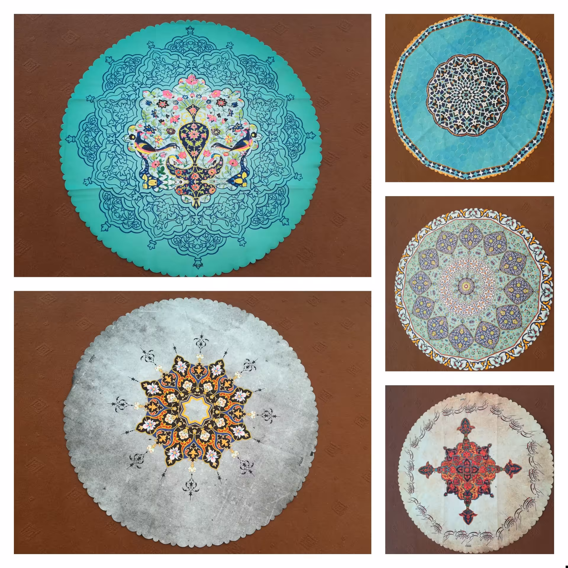 رومیزی مخمل کوبیده درجه یک