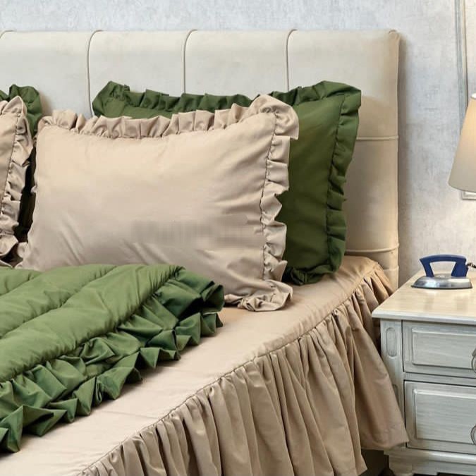 ست لحاف چین دار+روتختی چین دار پس کرایه