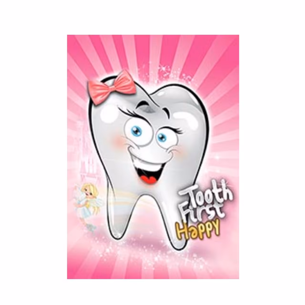 رومیزی تم تولد مدل دندان دخترانه کد dan30