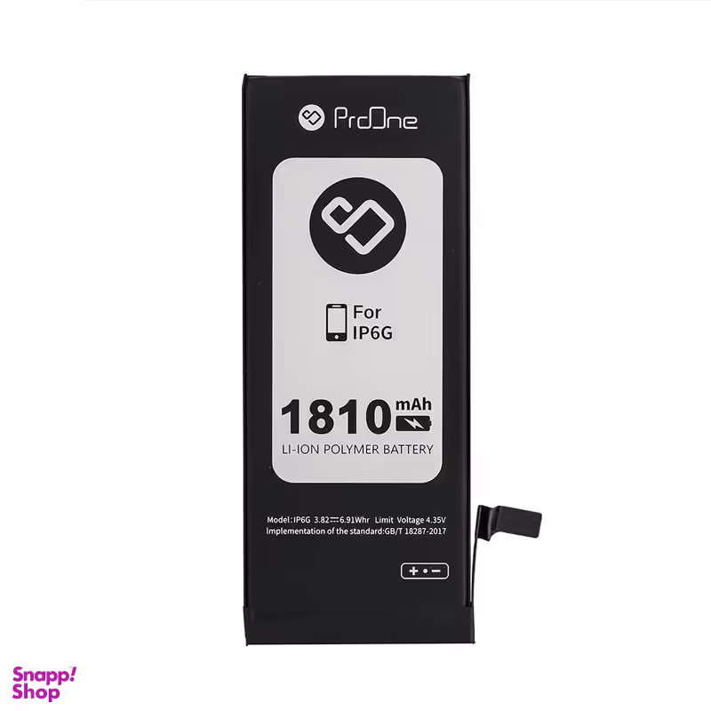 باتری موبایل پرووان مدل IP6G ظرفیت 1810 میلی آمپر ساعت مناسب برای گوشی موبایل اپل iPhone 6