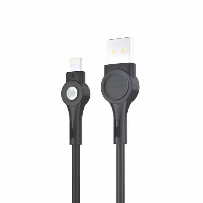 کابل شارژ آیفون USB به لایتنینگ موکسوم مدل MX-CB82 طول 1متر RGB