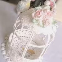 قفس پرنده بافتنی دکوری