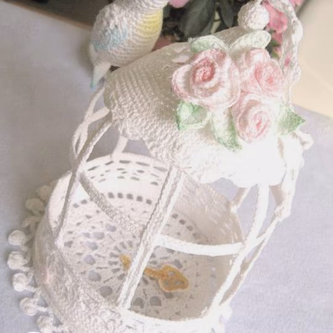 قفس پرنده بافتنی دکوری