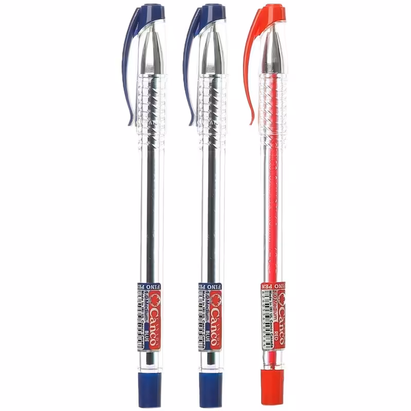 خودکار کنکو مدل Fino در رنگ های آبی، قرمز، سبز و مشکی