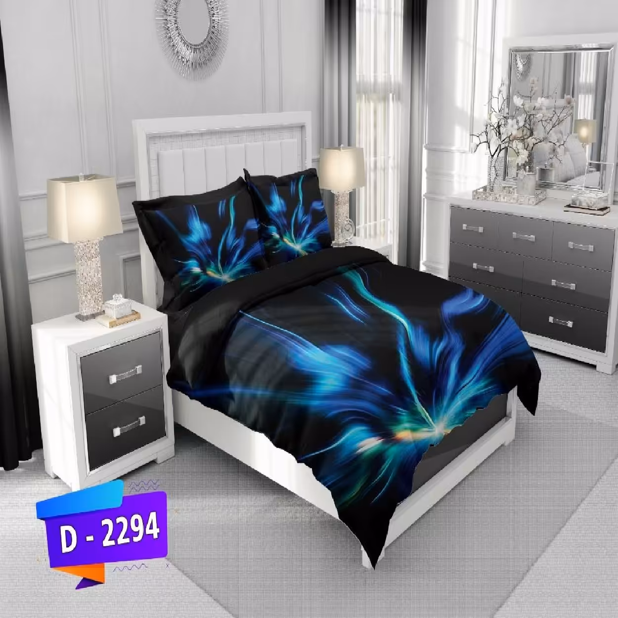 سرویس روتختی لمان کد 2294 دونفره 6 تکه