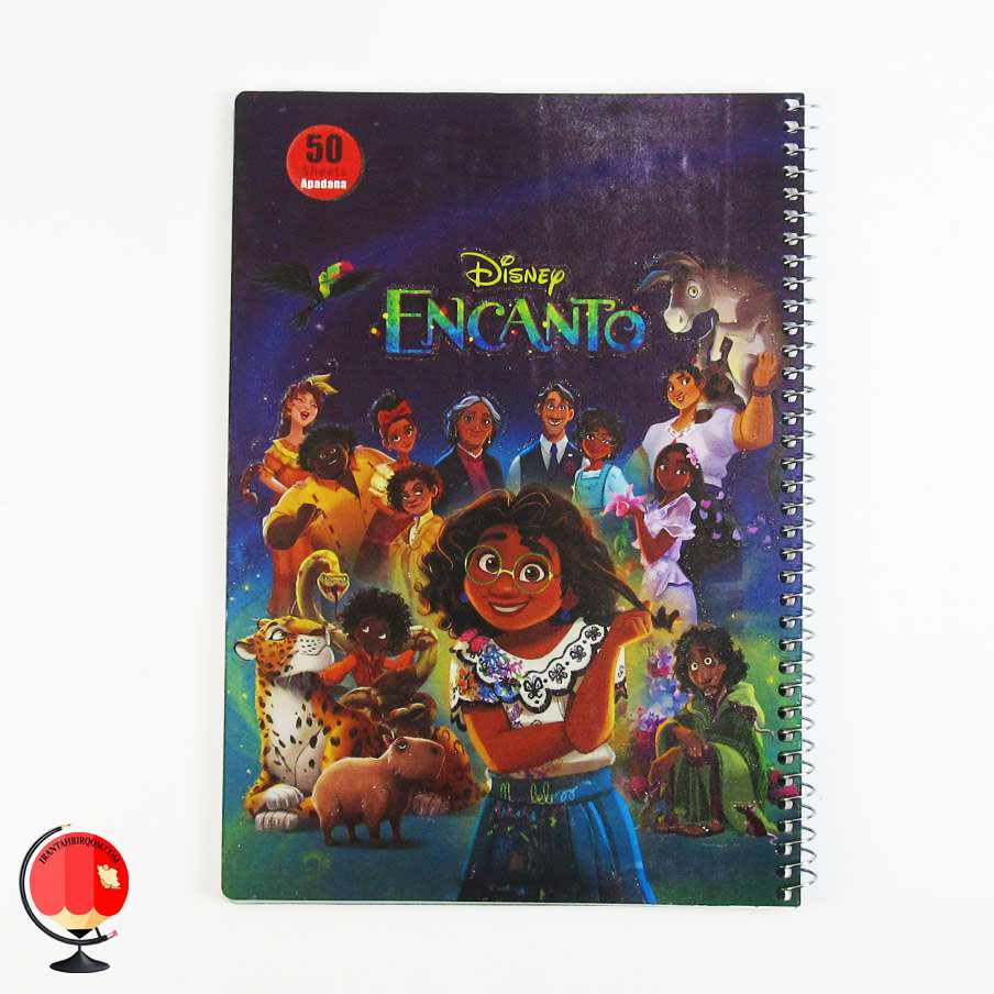 دفتر مشق 50 برگ سیمی طرح افسون آپادانا